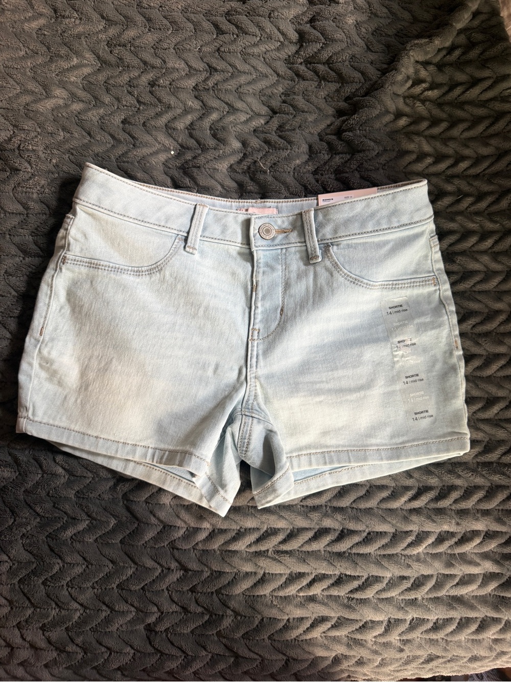 Light Wash Denim Shorts
